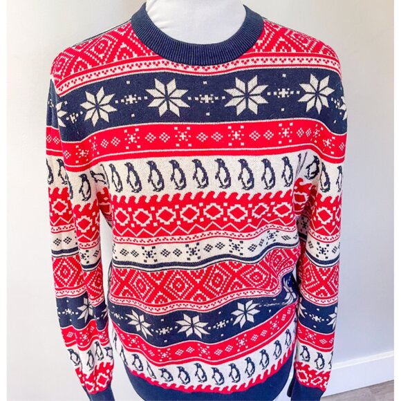 Men's H&M LOGG Penguin Holiday Sweater - Picture 5 of 12